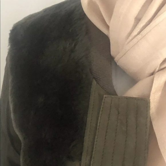 NWT ALL SAINTS 👀 Shearling Bomber Jacket Sz 2 ♨️ - Picture 7 of 8